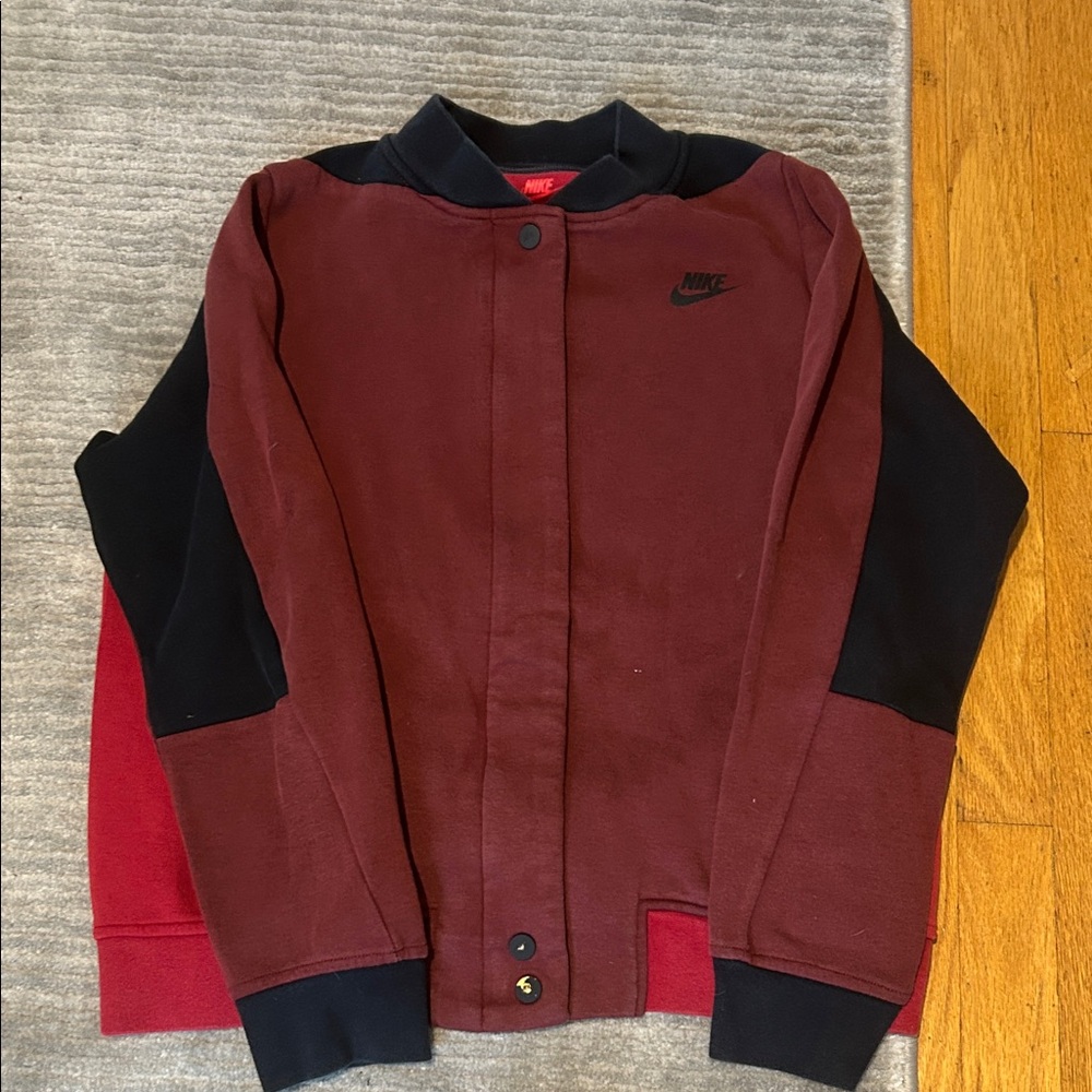 Nike Maroon and Black Jacket